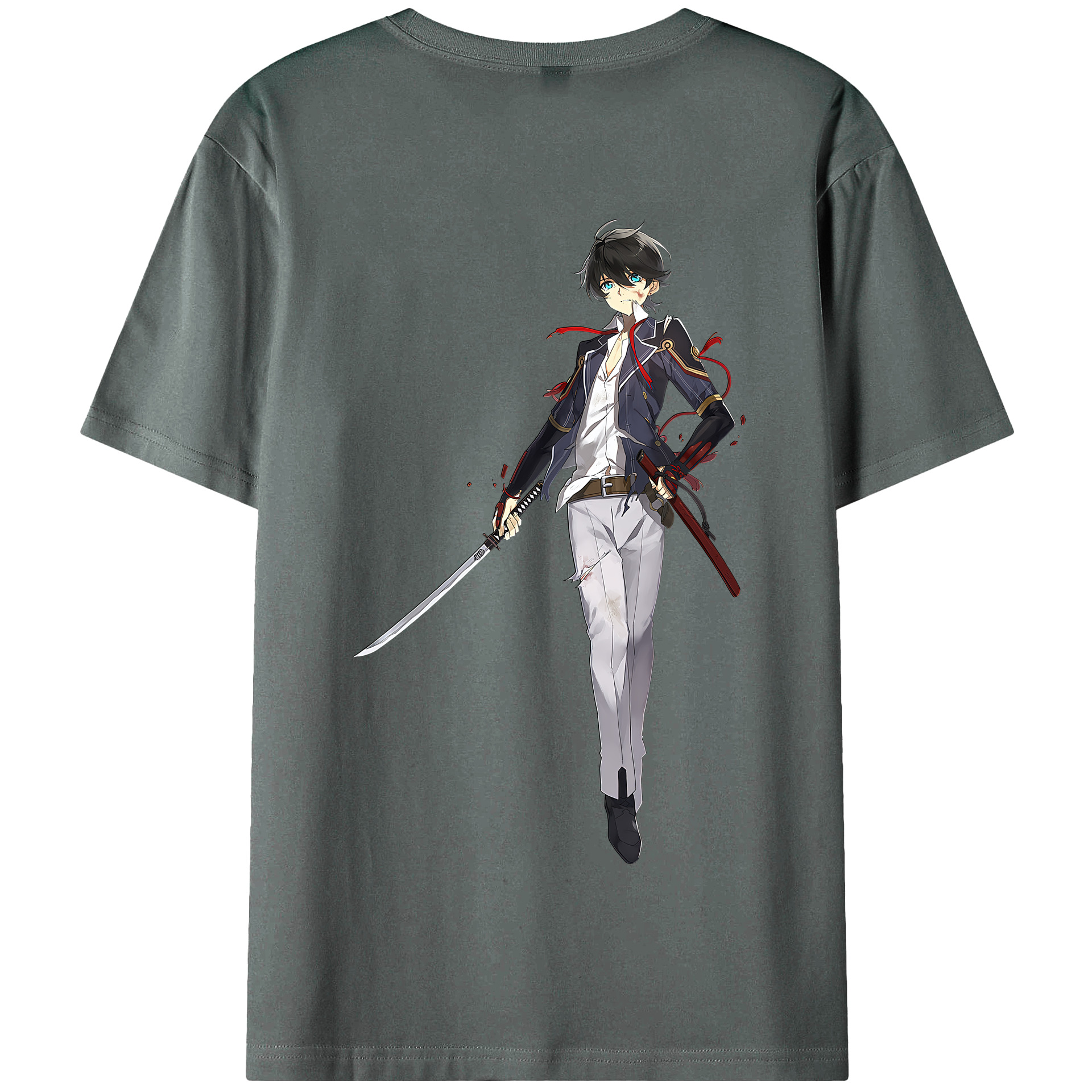 （画像用） 刀剣乱舞 Touken Ranbu 綿100％半袖Tシャツ（背面プリント）